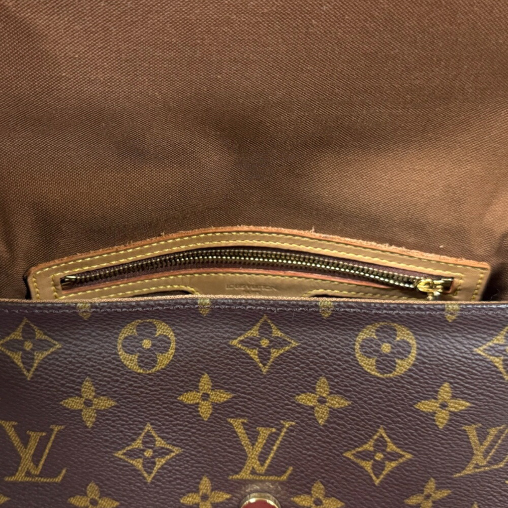 LOUIS VUITTON Brown Monogram Canvas Shoulder Bag - Picture 7 of 10